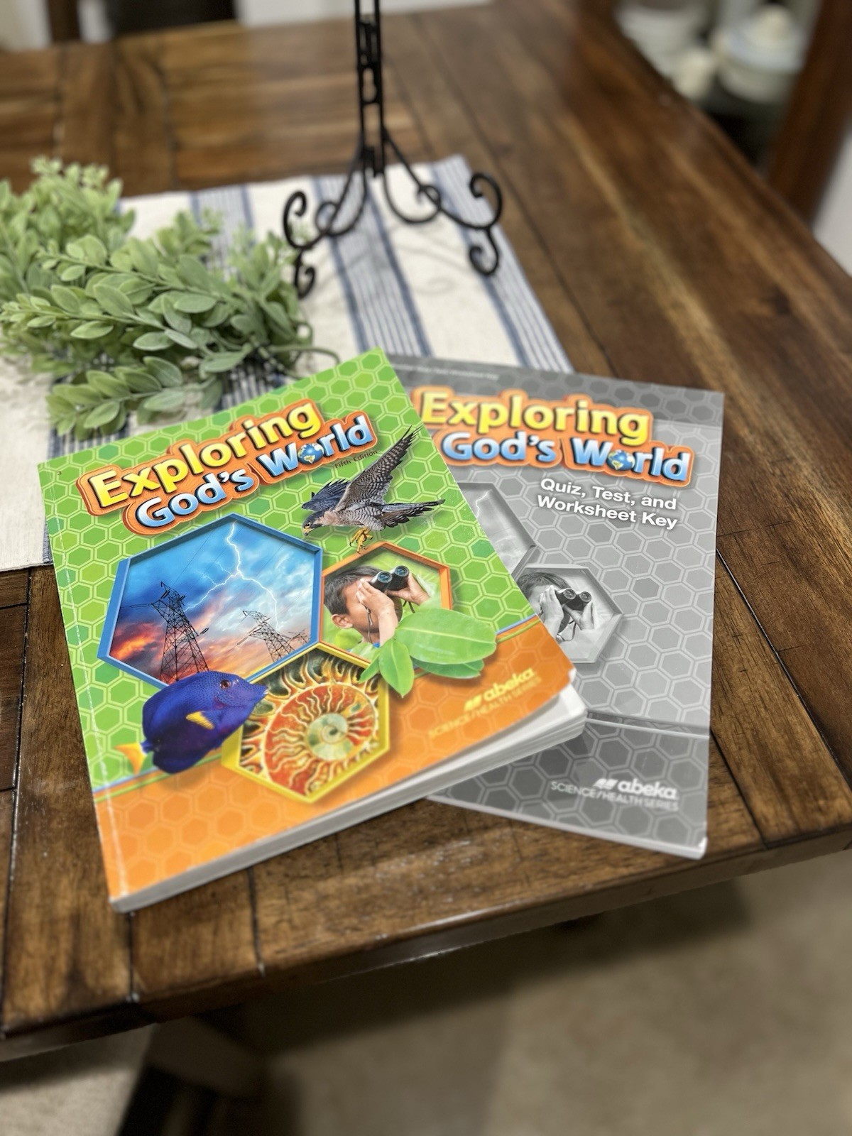 Abeka Exploring God’s World Fifth Edition Student Text Book And Teacher Key EUC