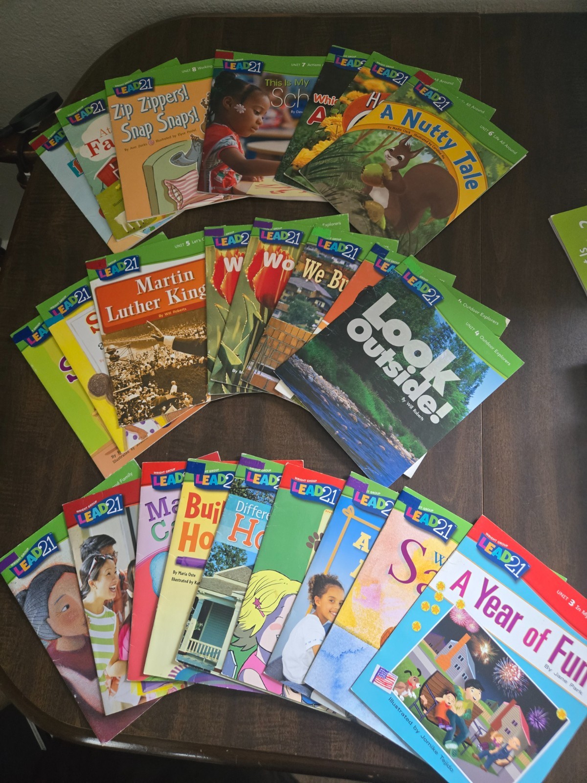 The Wright Group Lead 21 Grade Units 3-8 Lot of 24 Books