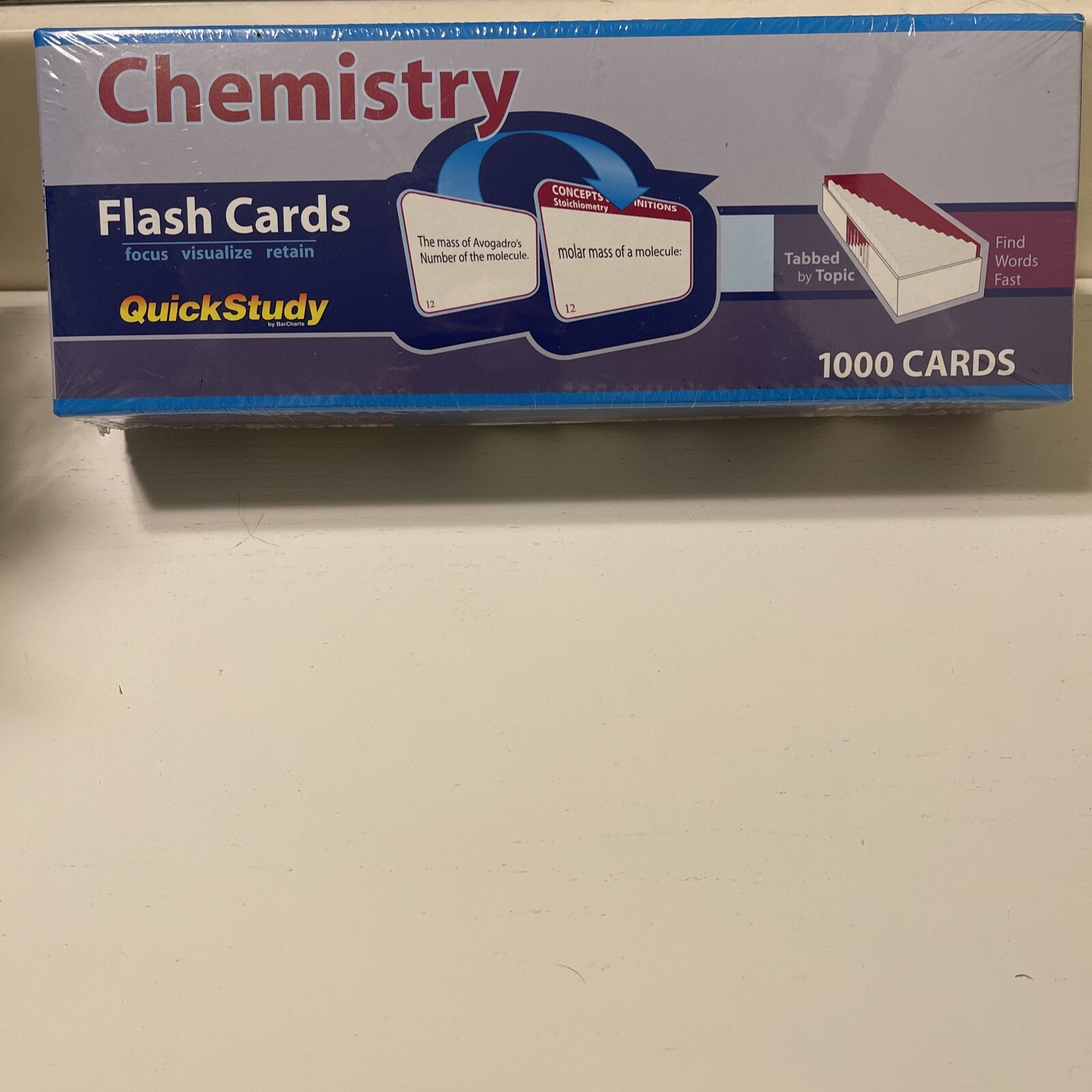 SparkNotes Chemistry Flash Cards – 1000 Cards – Quick Study