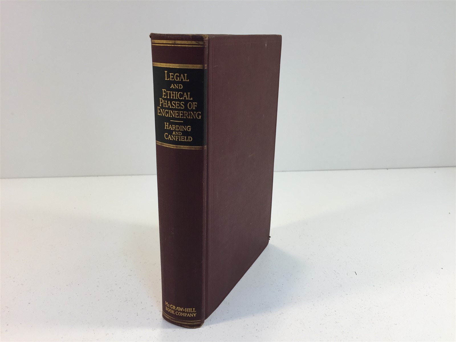 Legal and Ethical Phases of Engineering by Harding & Canfield HC 1936 1st Ed