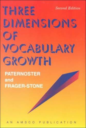 Three Dimensions of Vocabulary Growth (2nd ed – #R450P) – Paperback – GOOD