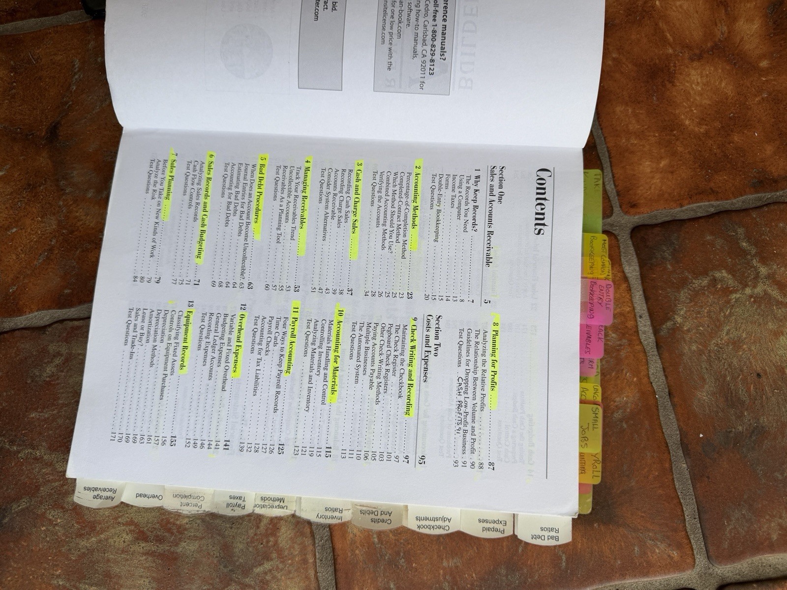 Florida Roofing Contractor & Residential Contractor exam full TABBED book set