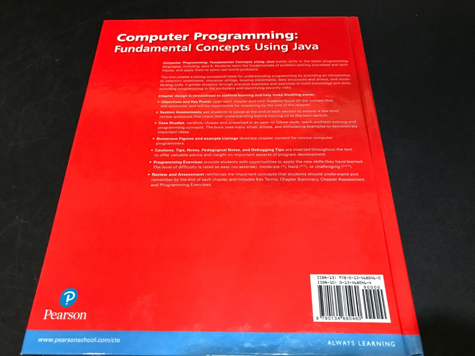 978-0134680460 Computer Programming: Fundamental Concepts 2017 Hardcover TE