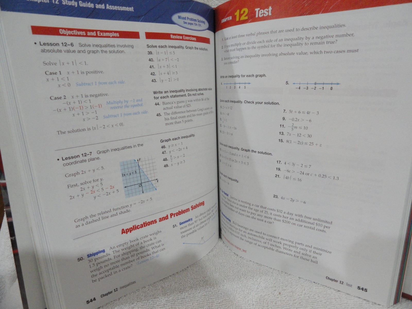 Algebra: Concepts and Applications Vol 2, – Hardcover, by McGraw-Hill Education