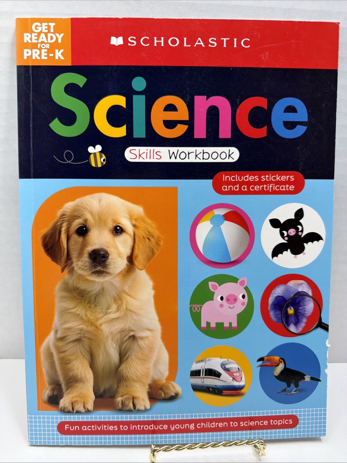 Scholastic GET READY FOR PRE-K Science Skills Workbook Pre-Kindergarten – New