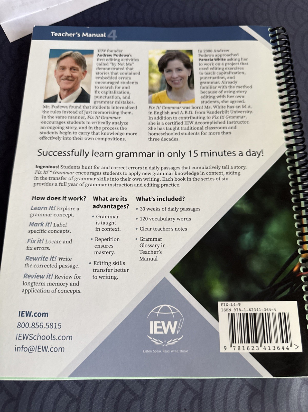 Fix It! Grammar Teacher’s Manual Level 4 Mowgli and Shere Khan 4th Edition 2022