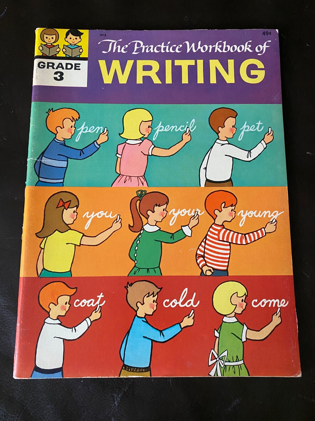 Vintage 1967 UNUSED The Practice Workbook of Writing Grade 3 Workbook