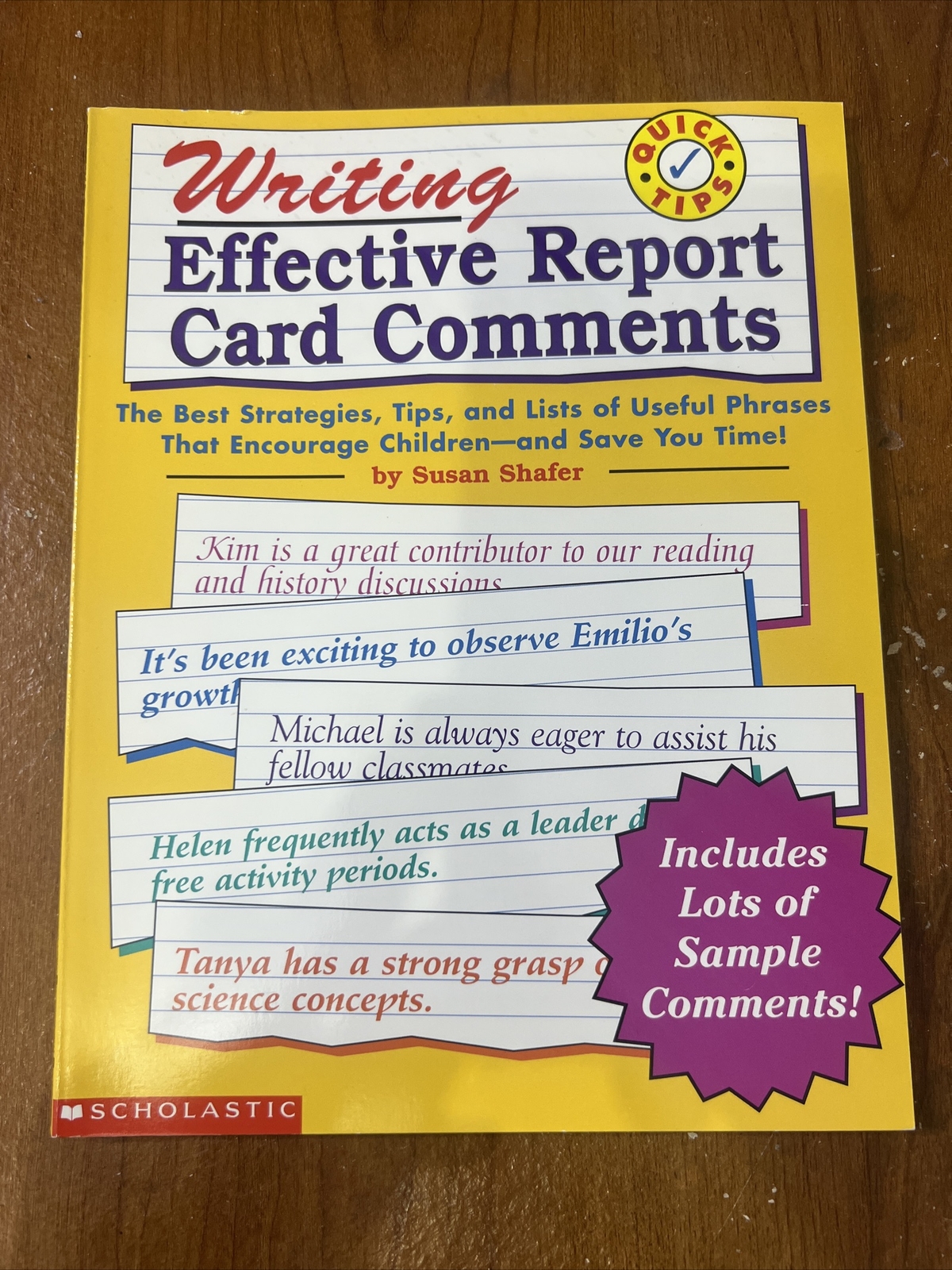 Writing Effective Report Card Comments by Susan Shafer Time Saving Tips Teacher