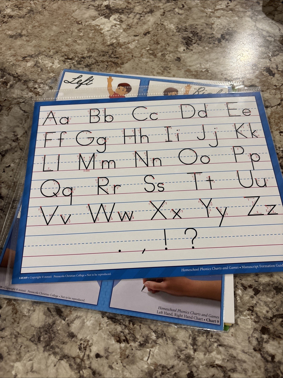 Abeka Homeschool Edition Basic Phonics charts And Games K4-K5