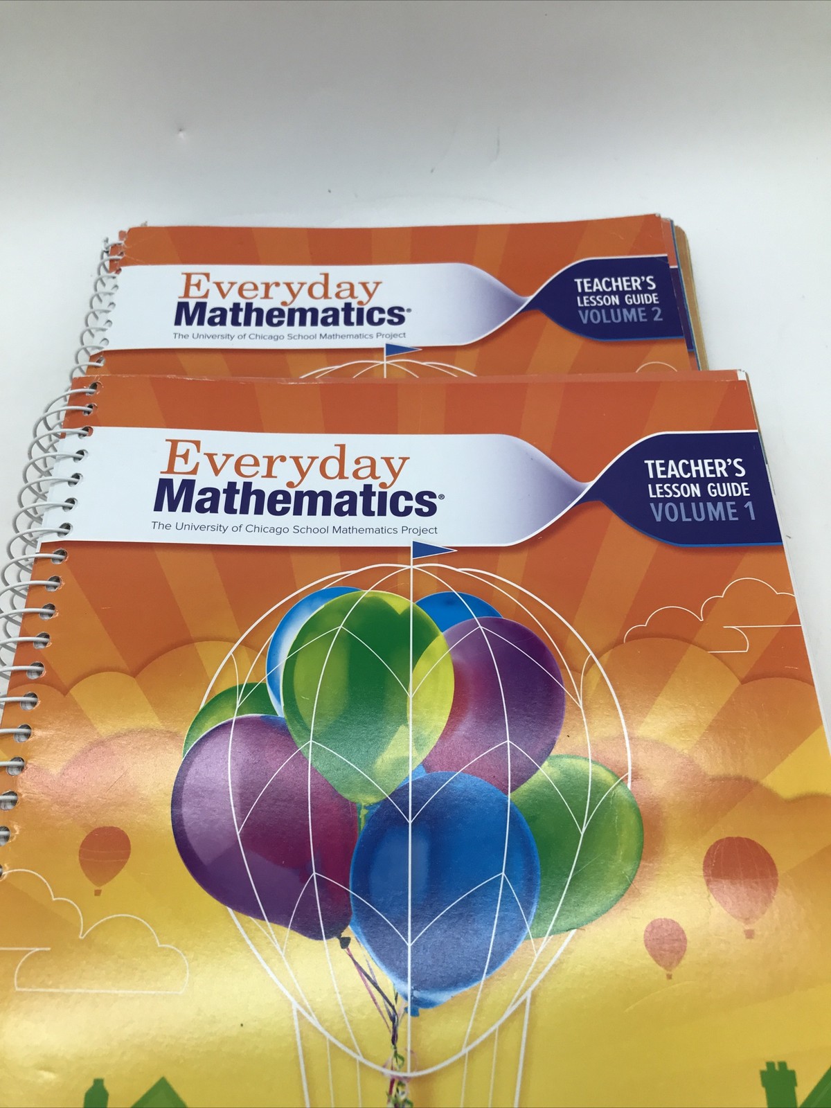 Set of 2 Everyday Mathematics Grade 3 Volume 1 & 2 Teacher’s Lesson Guide