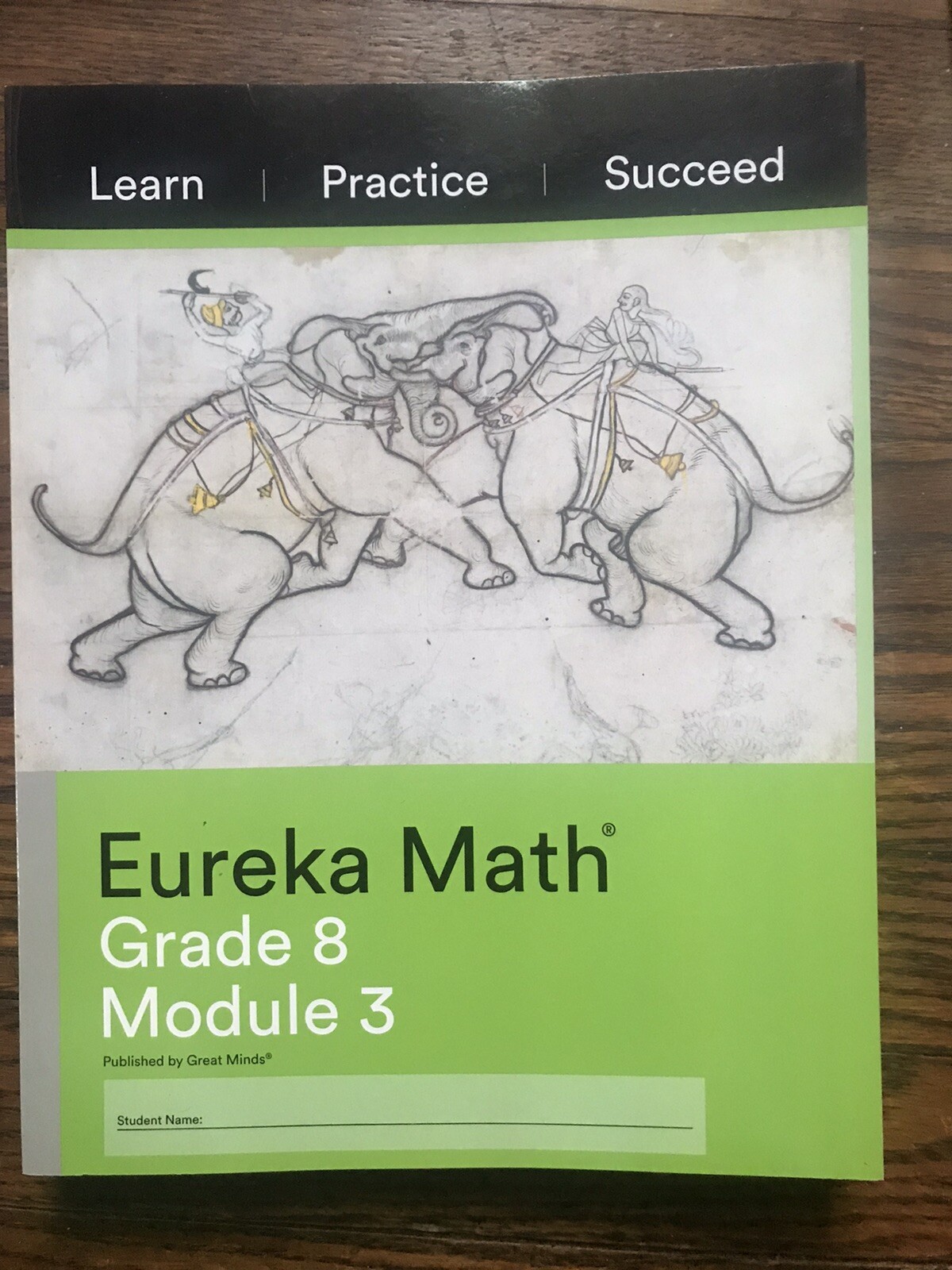 Eureka Math Grade 8 All Modules 1,2,3,4,5,6 & 7 (Learn,Practice,Succeed)workbook