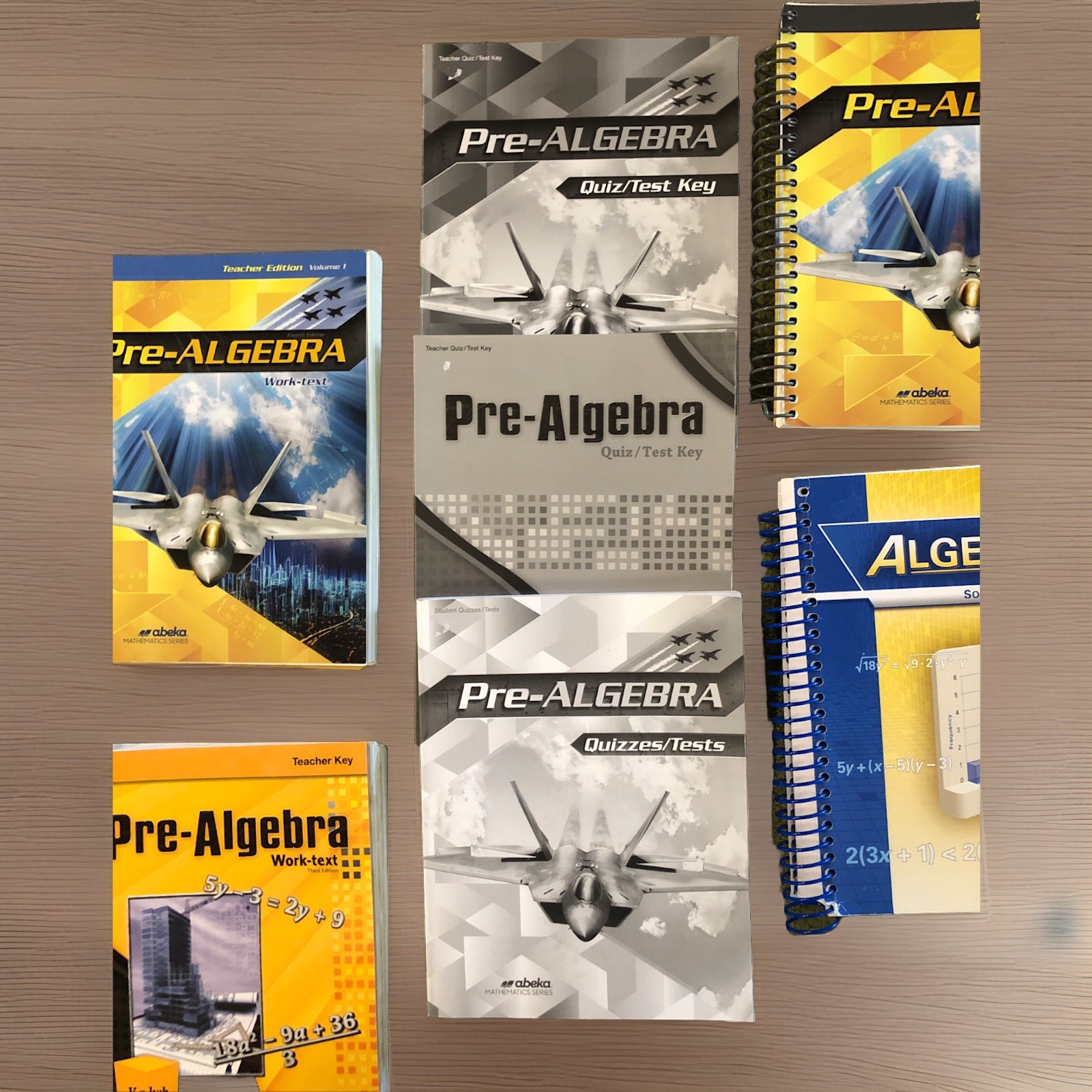 Abeka Pre-Algebra Student/Teacher Work-Text Lot, 9th Grade