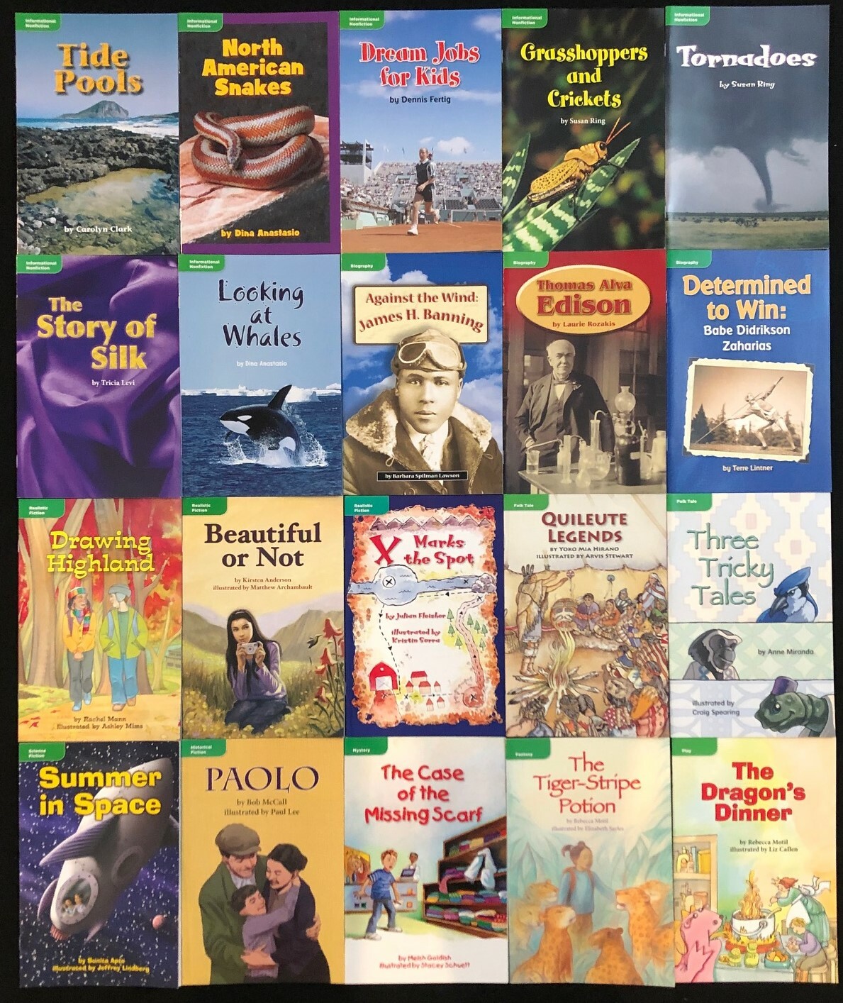 4th Grade – VARIETY OF GENRE READERS – 20 books (2009)