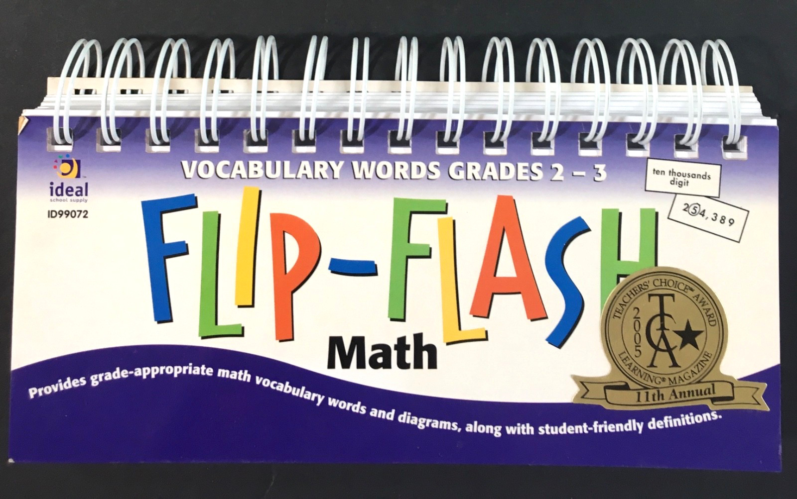 McGraw Hill Flip-Flash Math Cards: Math Vocabulary Words & Diagrams Gr 2-3