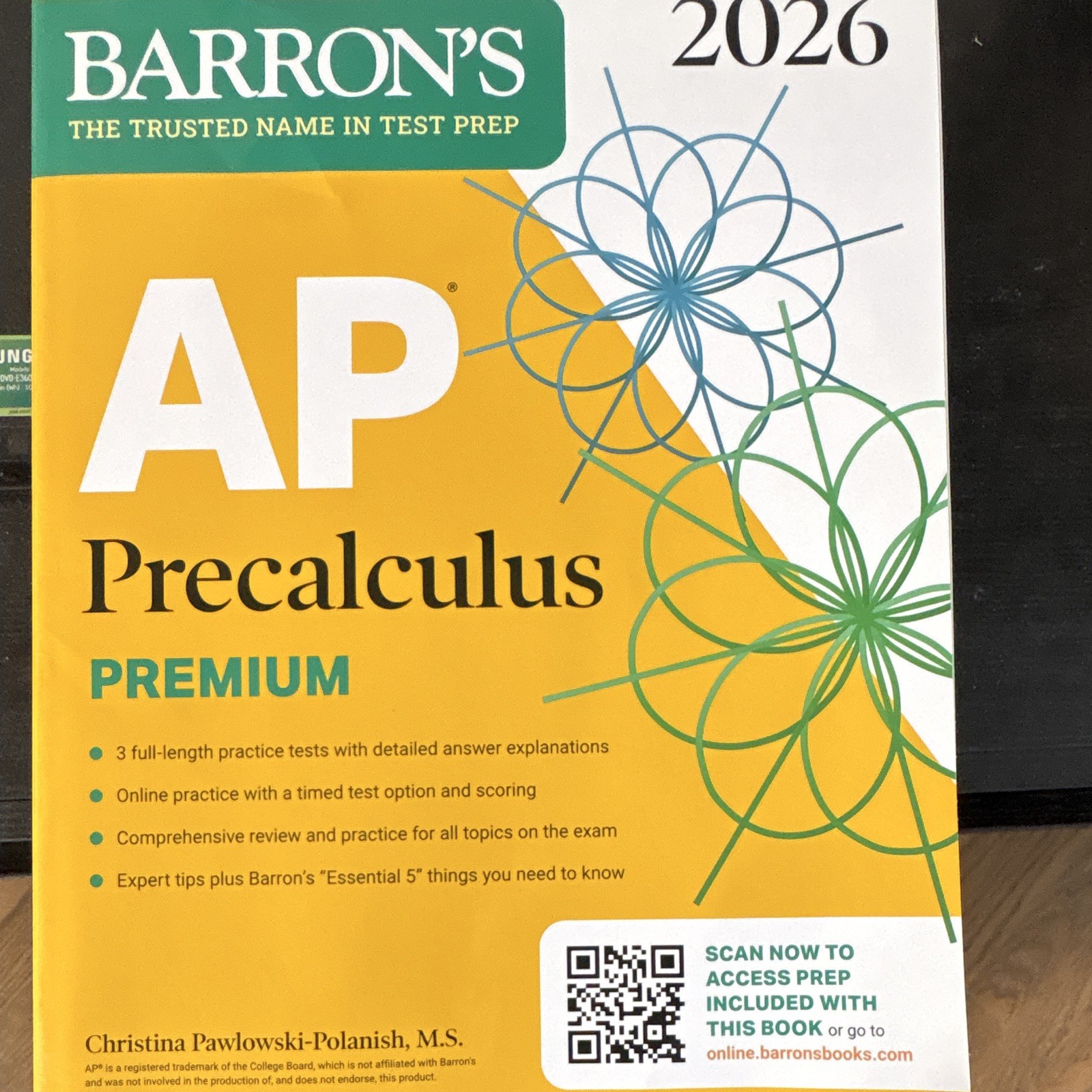Barron’s AP Precalculus Premium 2026 Study Guide Book, Practice Tests
