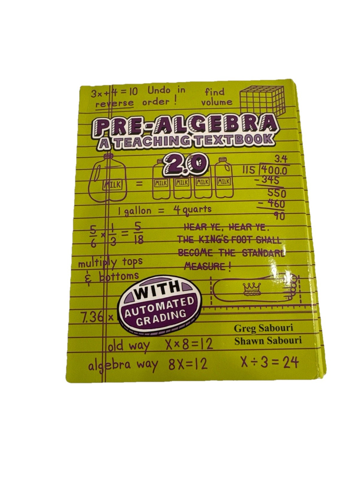 Teaching Textbooks Pre Algebra (2.0) with Automated Grading on CD Homeschool