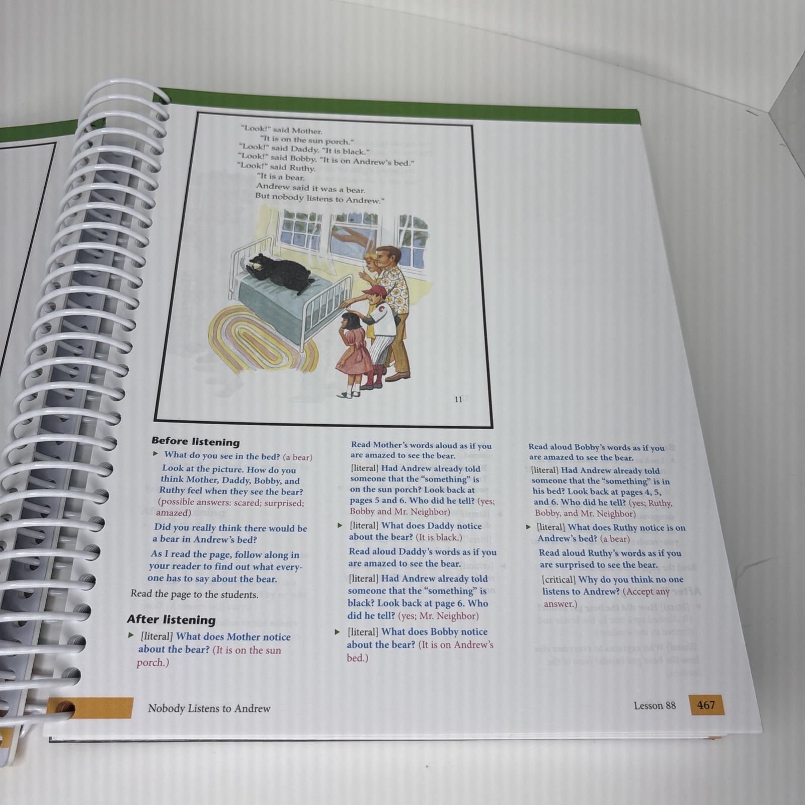 BJU Press Reading 1 Teacher’s Edition 4th Ed Parts 1‑2 w/CD-ROM Grade  1 – VGC
