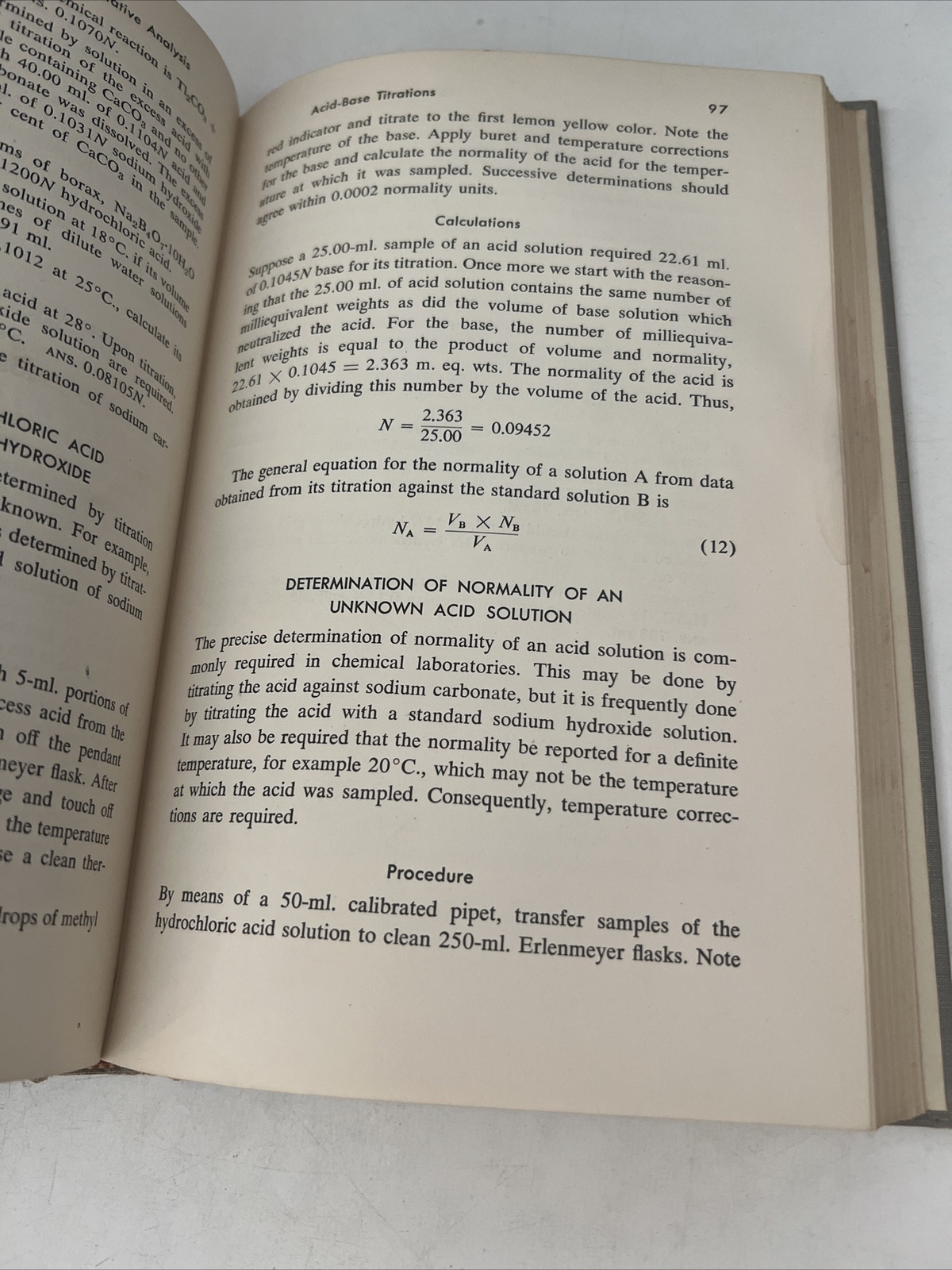 Quantitative Analysis Harper’s Chemistry Series