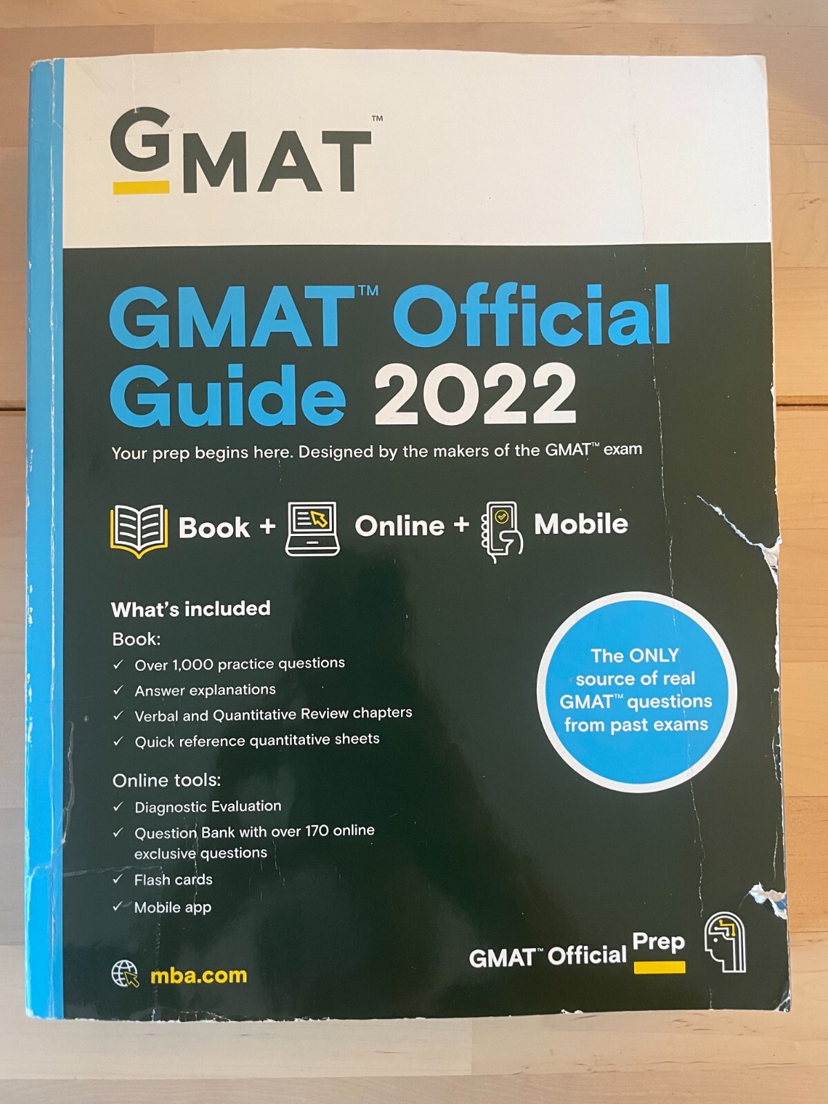 GMAT official guide 2022 (used, no access code, good condition) 