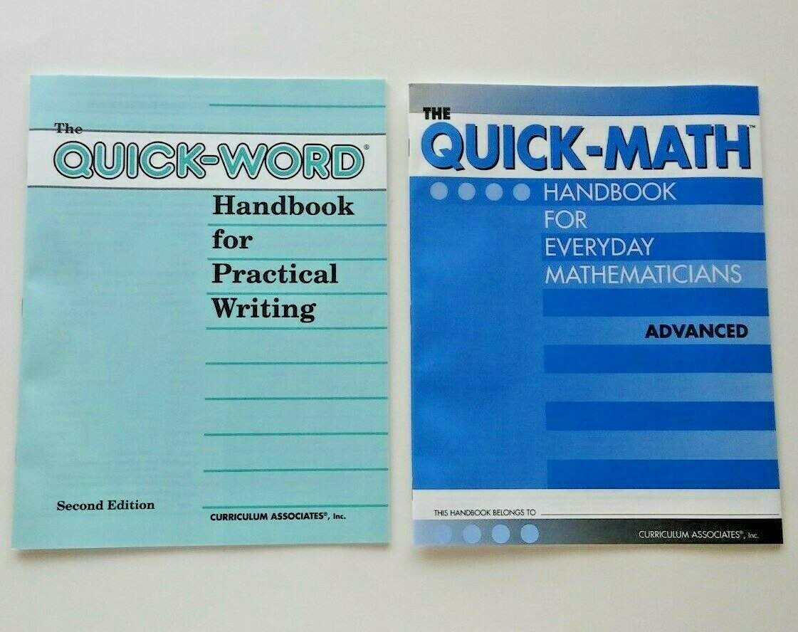 Quick-Word w/ MORE Spelling Writing! +Math Problem Solving! Grade 7 8 9 10 11 12