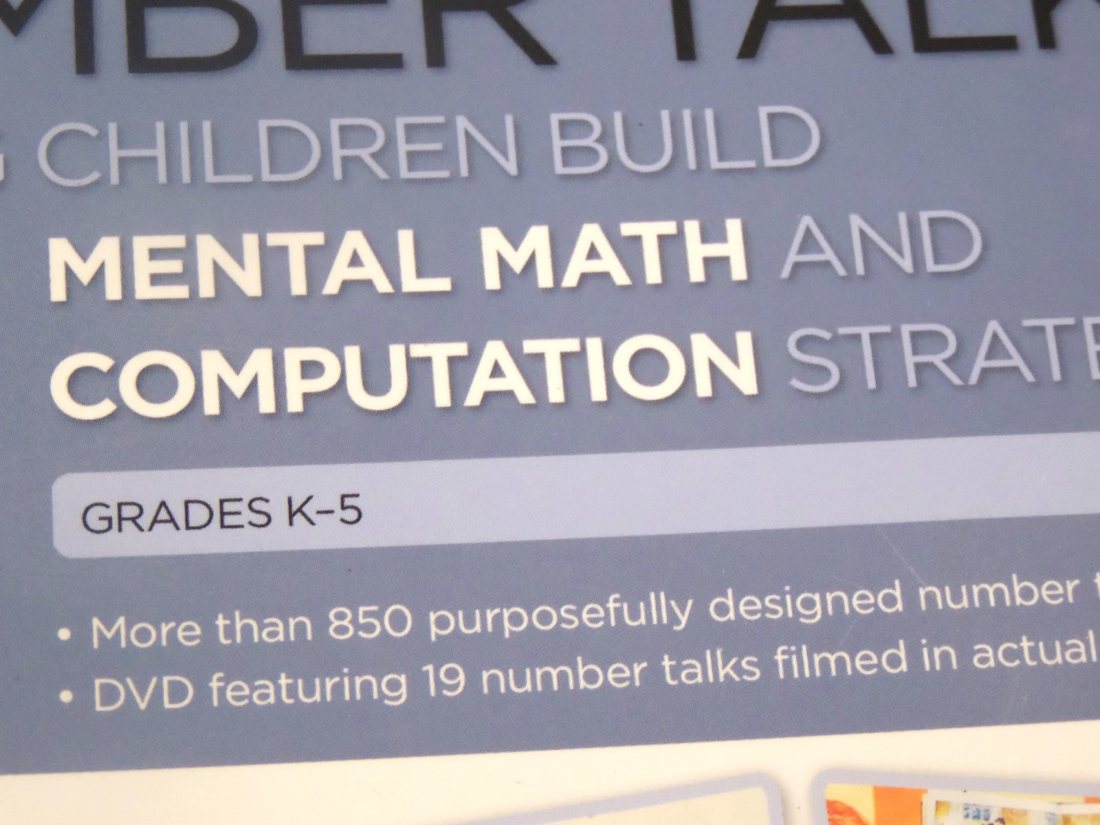 Number Talks: Mental Math & Computation Grades K-5 by Sherry Parish with DVD