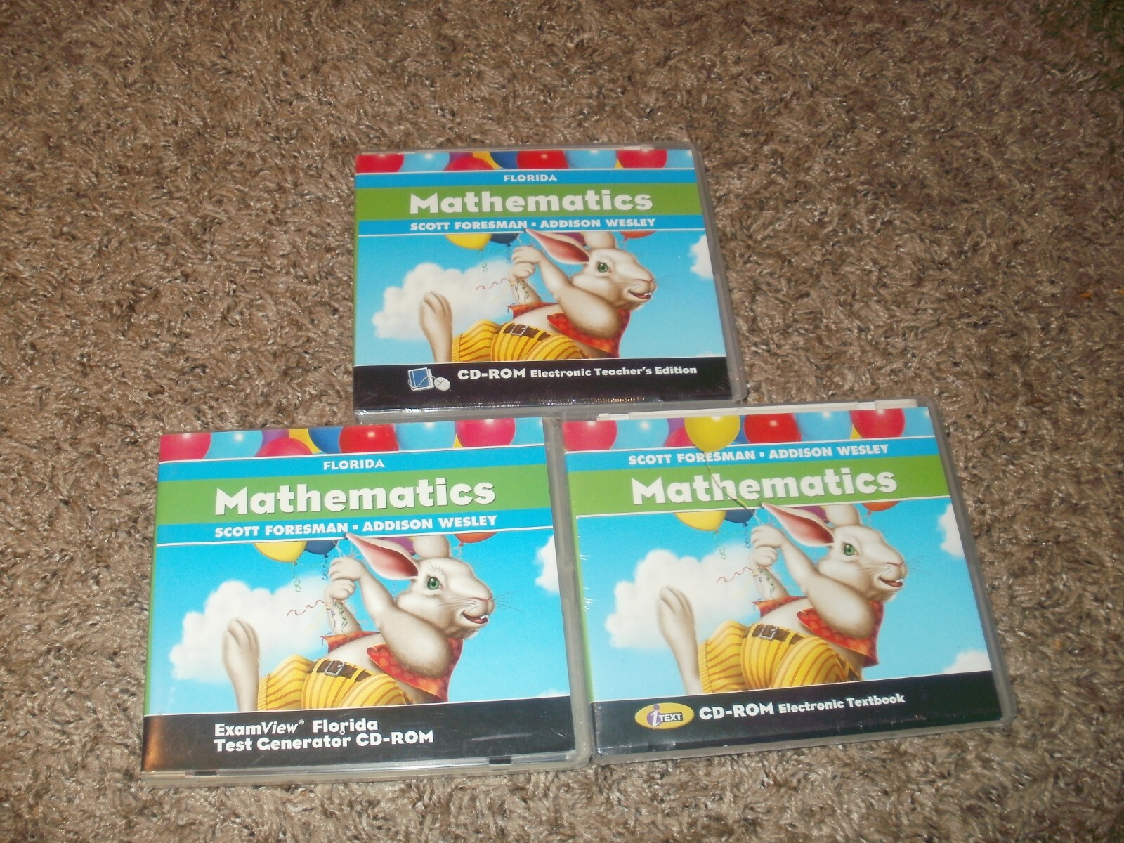 Scott Foresman MATH 1st grade 1 CD-Rom Teacher Student Test Generator ExamView