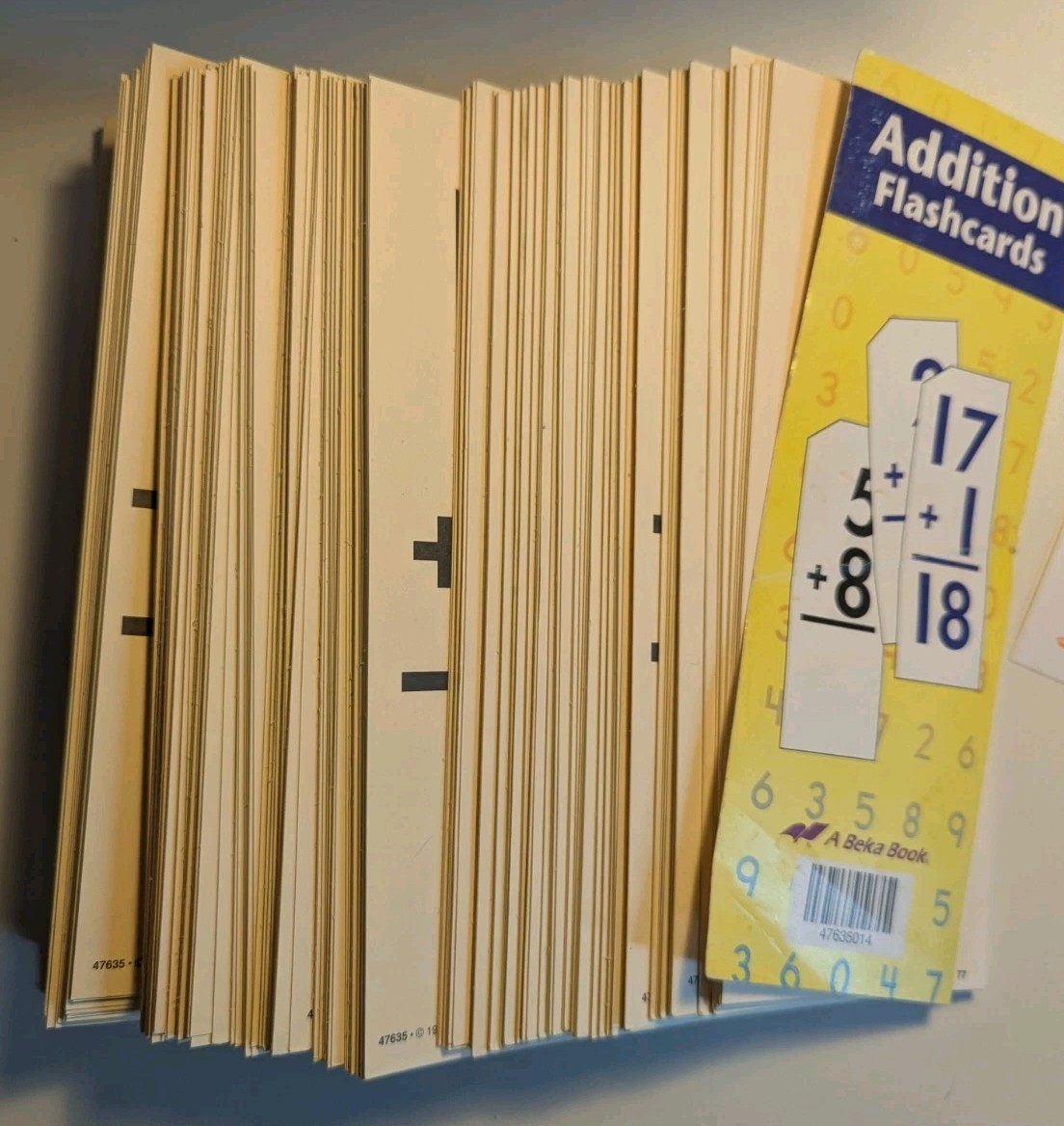 Abeka Addition Flashcards Set
