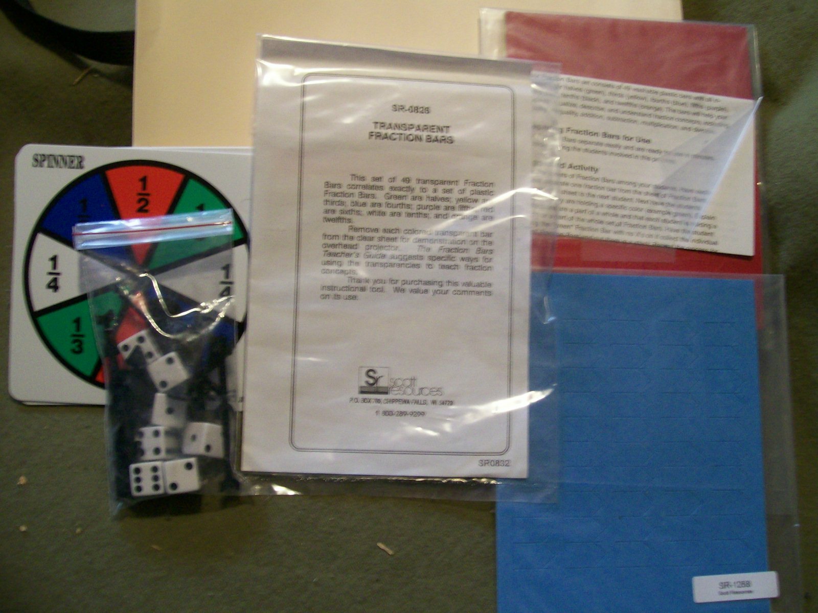Scholastic SUPERBOX Creative Activities Across the Curriculum ~ Fraction Bars
