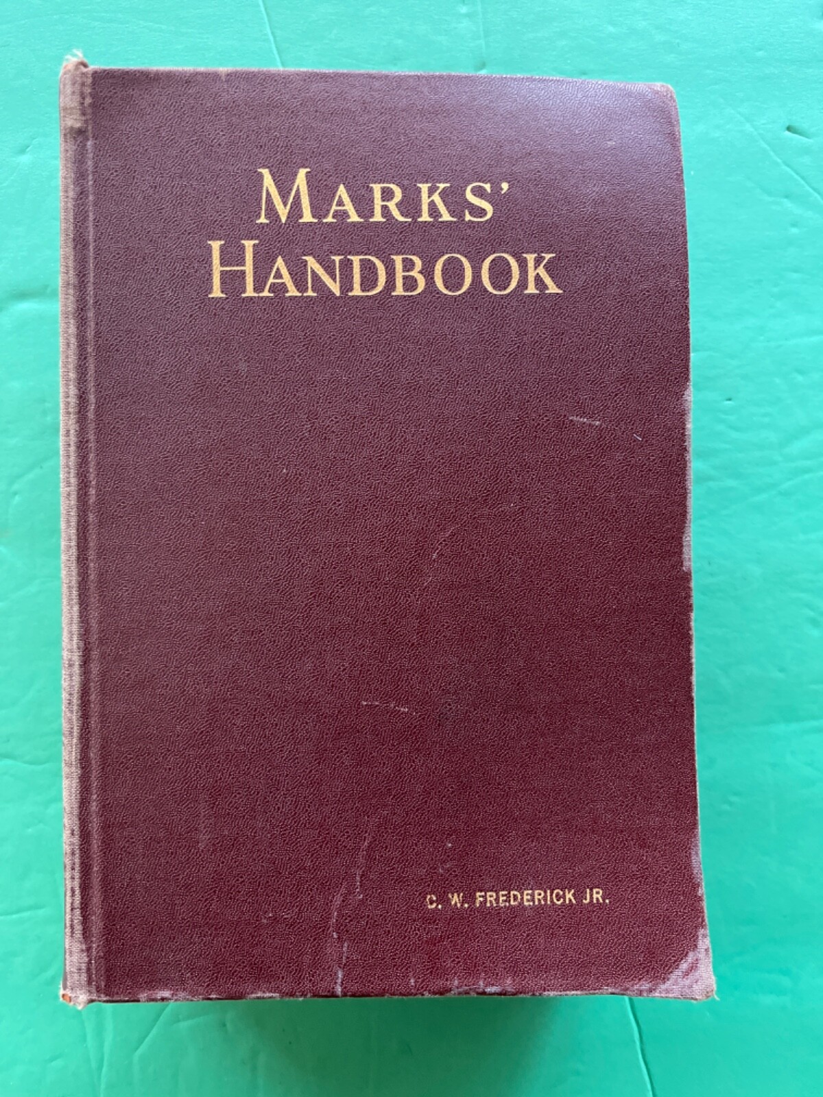 MARKS’ Mechanical Engineers’ HANDBOOK by Lionel Marks 1952 5th Ed.