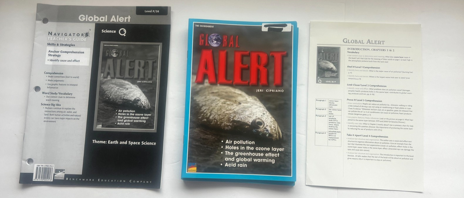 Global Alert by Jeri Cipriano – 5 Student Books + 1 Teacher Guide | Benchmark