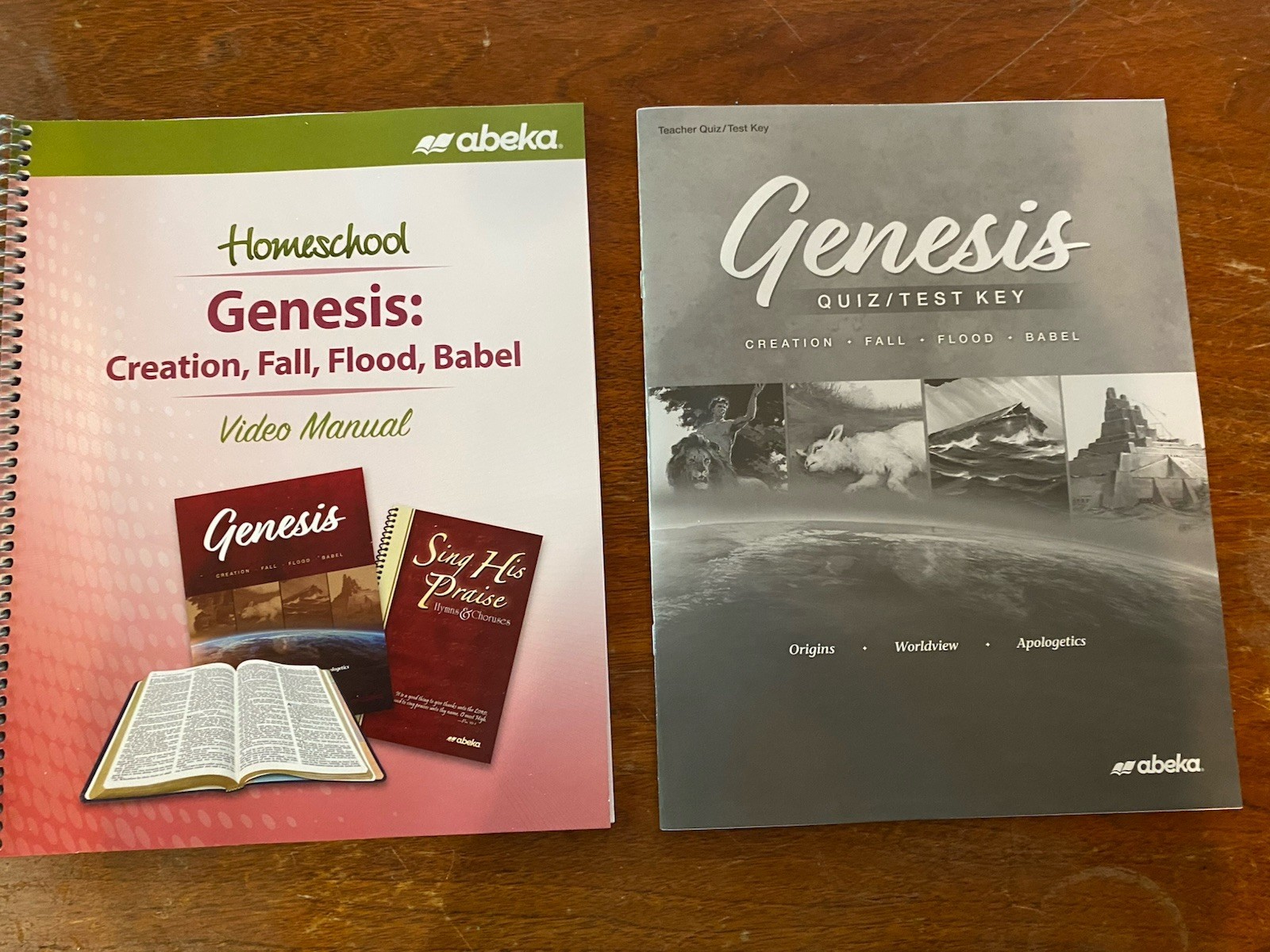 Abeka Genesis: Creation, Fall, Flood, Babel Quiz/Test Key Lot – Bible