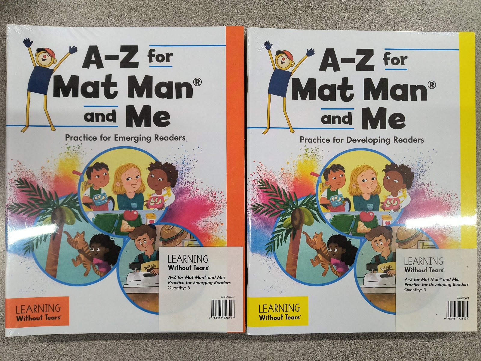 10 A-Z For Mat Man and Me Practice Books Learning Without Tears Reading Writing