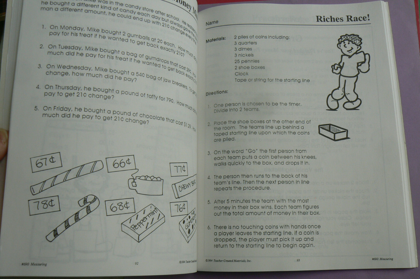 MEASURING Basic Skills Series TCM690 gr.2 3 4 LN! Teacher Resource w/Answer Key