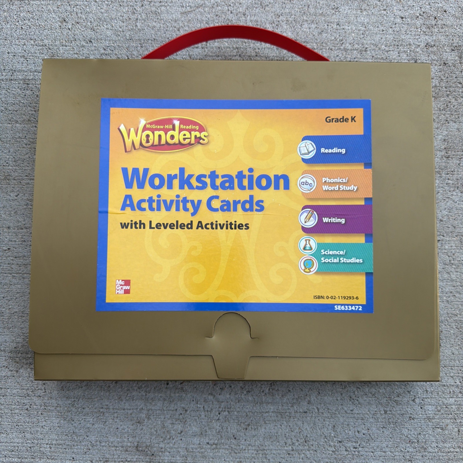 MCGRAW HILL READING WONDERS / WORKSTATION ACTIVITY CARDS / KINDERGARTEN / NEW