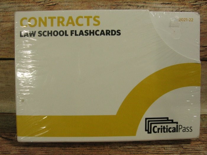 NEW Contracts Law School Flash Cards 2021-22 Critical Pass Sealed