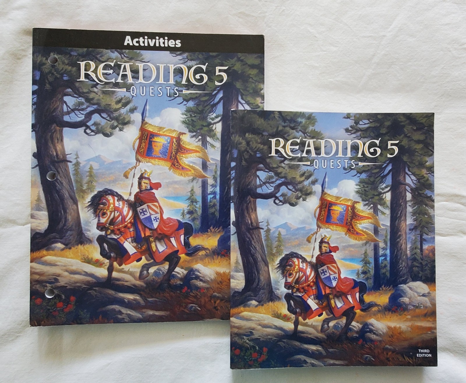 BJU Press Bob Jones READING 5 Quests Text & Activity Manual 3rd Ed. LIKE NEW