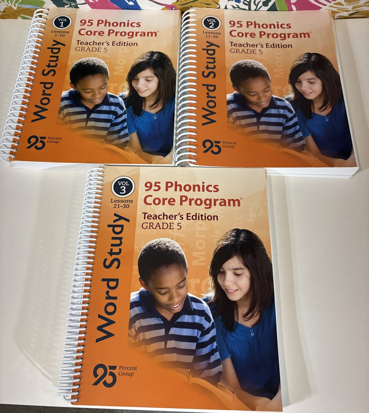 95 Percent Group 95 Phonics Core Program Teacher’s Edition Grade 5 Set 3-Volume