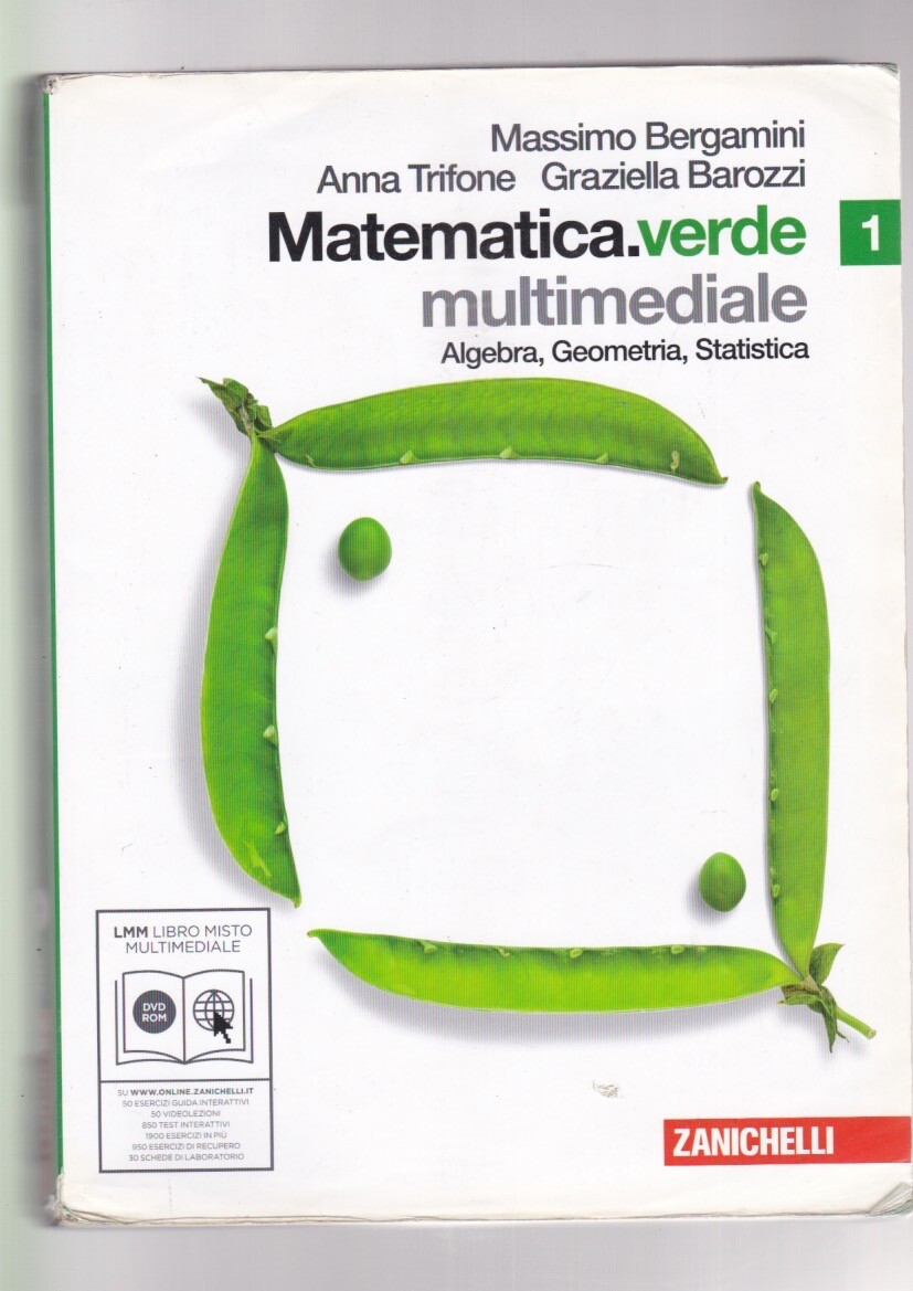 Bergamini/Trifone/Barozzi MATEMATICA VERDE MULTIMEDIALE algebra geo statistica Z