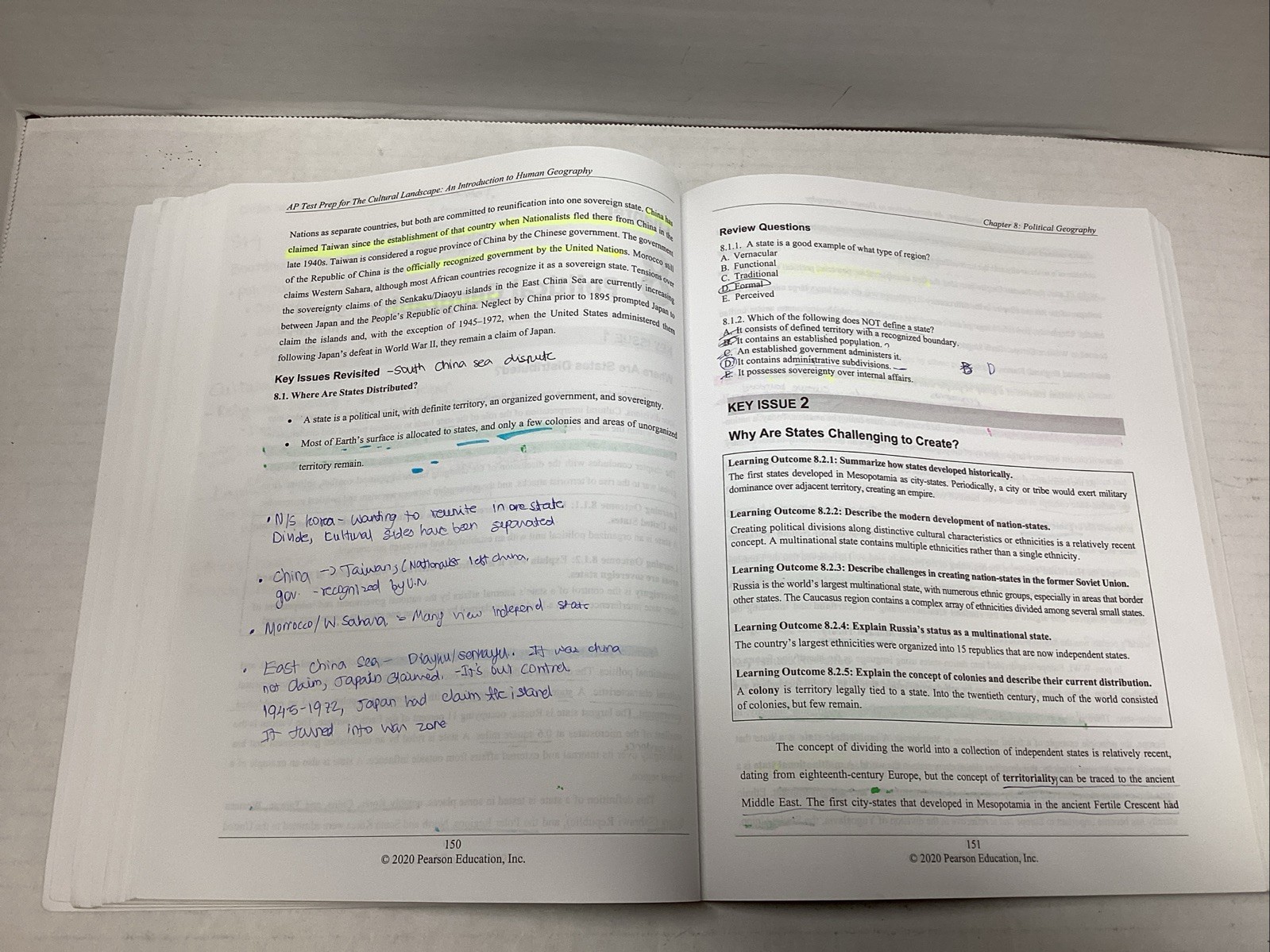 Test Prep Series for AP Human Geography, To Accompany: The Cultural Landscape ..