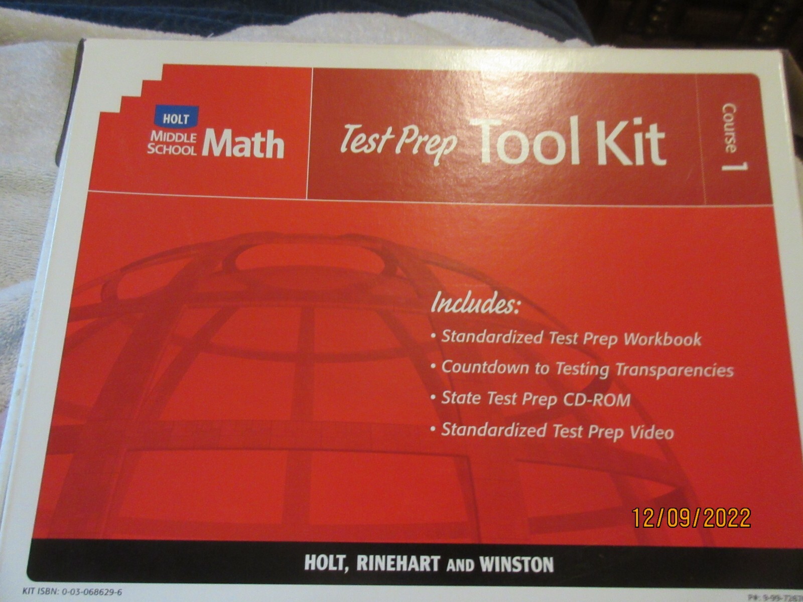 Course 1 Holt Rinehart Winston NEW Test Prep TOOL KIT Books Video CD Home School