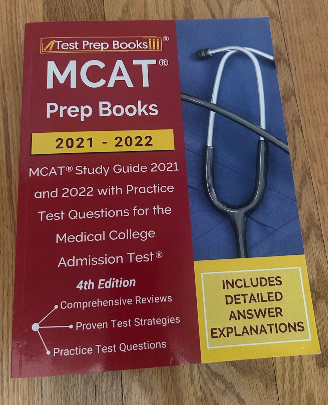 MCAT Prep Books TPB Publishing 4th Edition Study Guide Detailed Answers