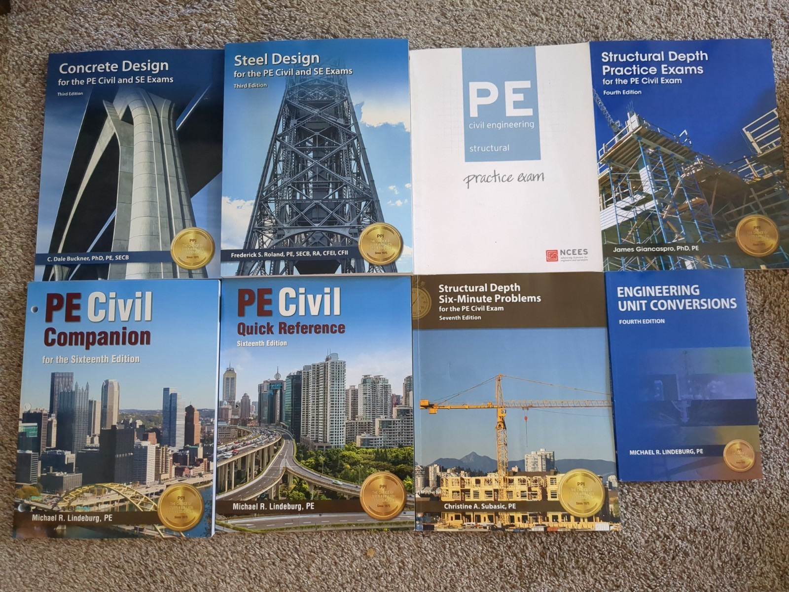 PE Civil Structural Exam Study Bundle from PPI2Pass + NCEES Practice Exam
