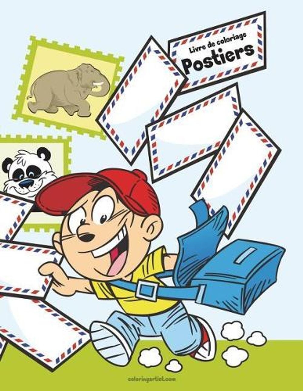 Livre de coloriage Postiers 1 by Nick Snels (French) Paperback Book