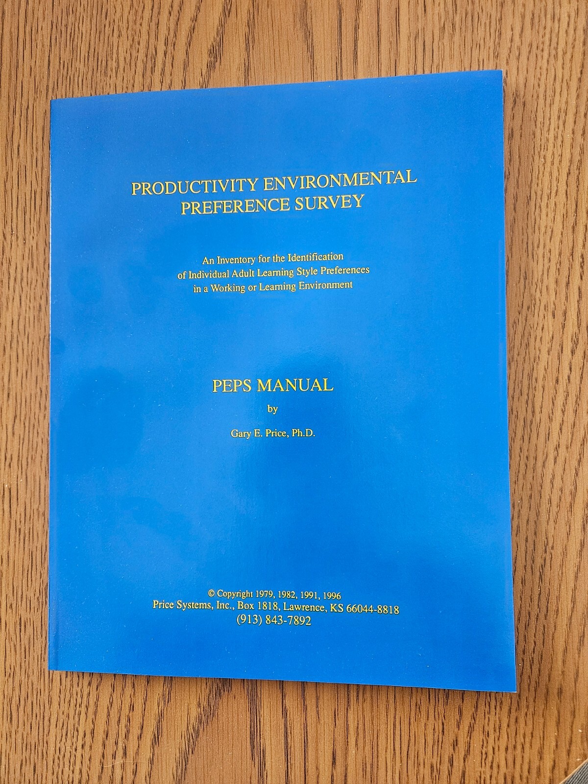 Learning Style Inventory Manual