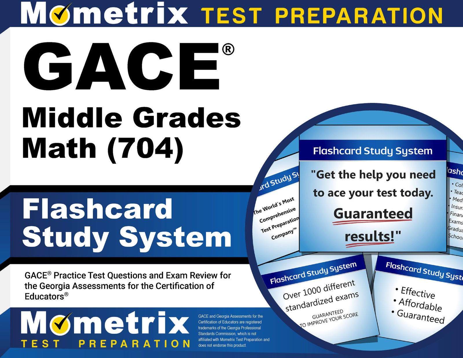 GACE Middle Grades Math (704) Flashcard Study System