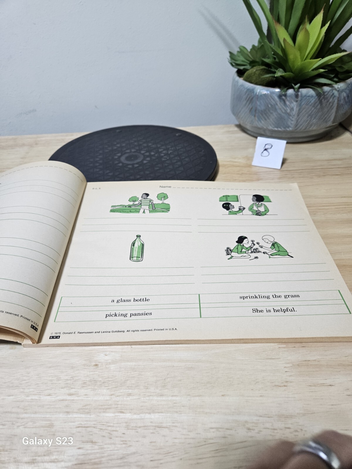 Reading Writing Activity Pad Level E By Donalld Rasmussen 1970 Vintage