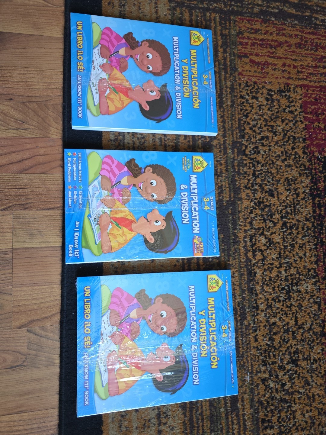 9 New – School Zone Multiplication & Division Workbook 3rd 4th Grade Read Desc