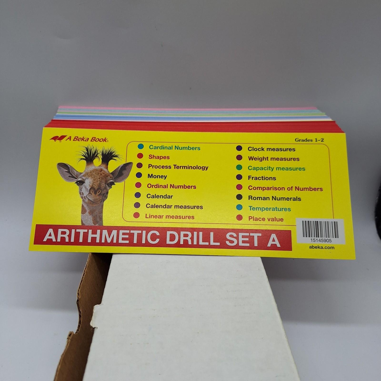 ABEKA Homeschool Arithmetic Drill Set A Flashcards for Grades 1-2 Brand New