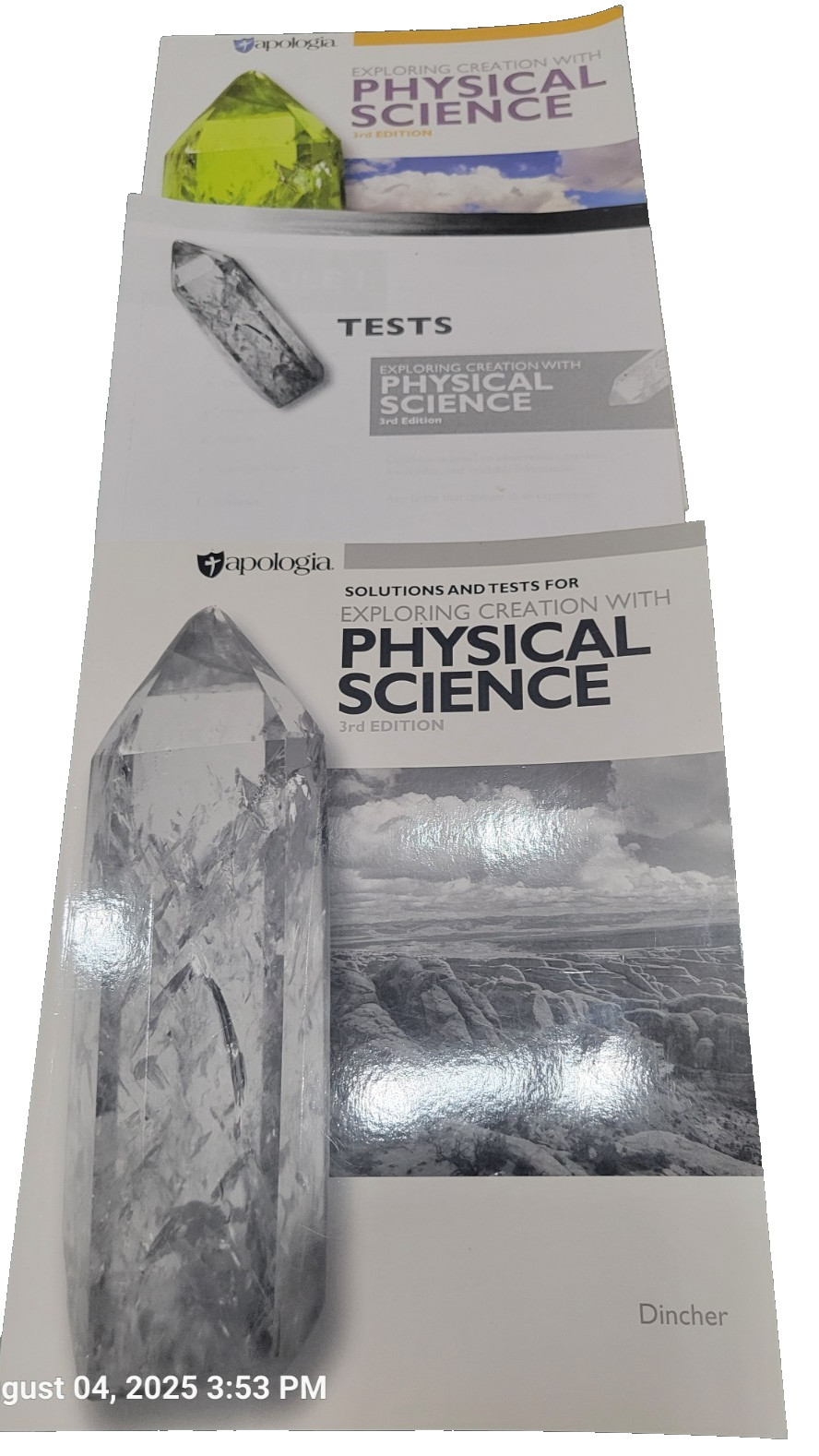 Apologia Physical Science 3rd Ed. Bundle – Textbook, Tests, Solutions & Tests