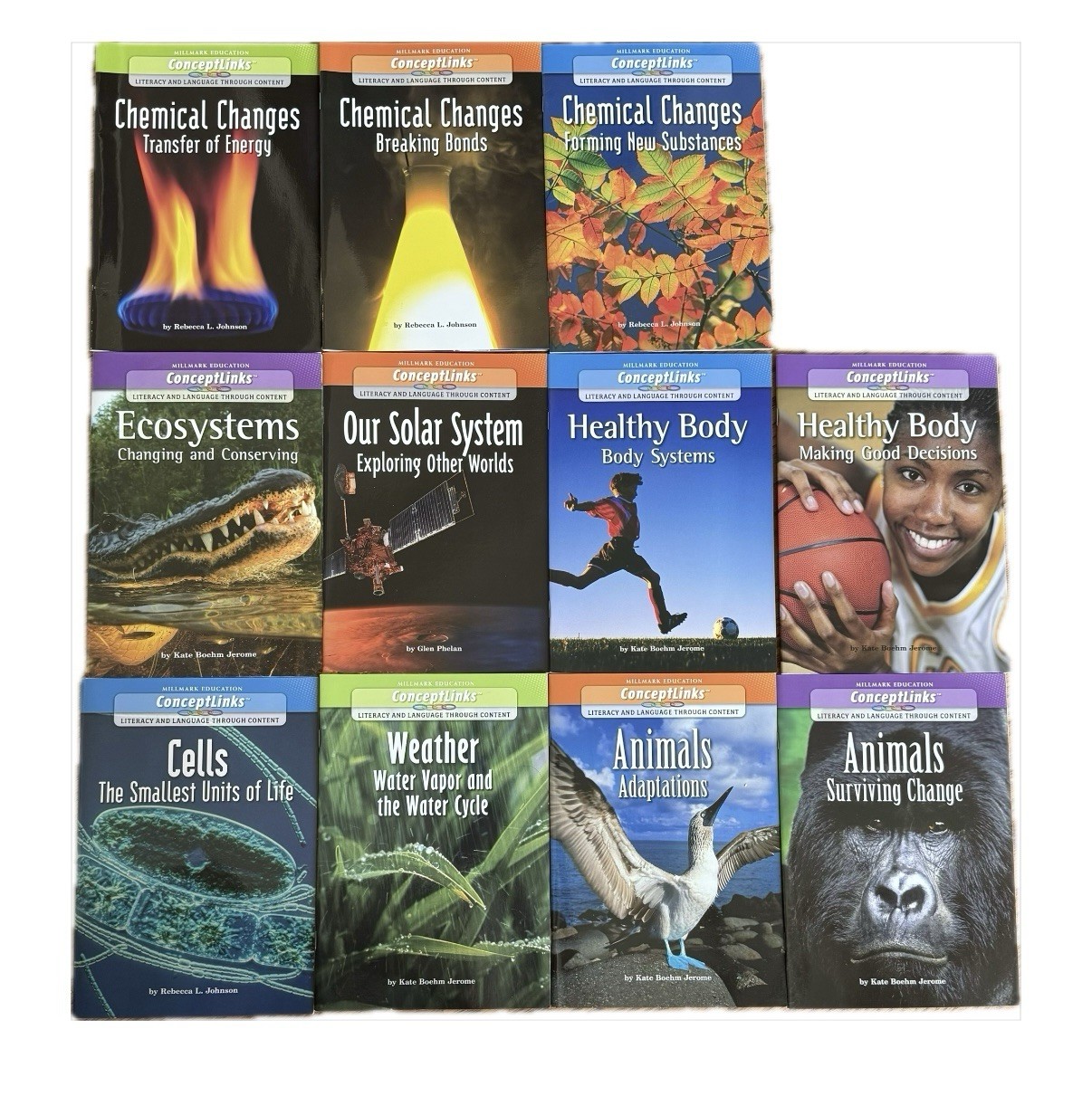 Lot of 11 PB Books Millmark 3rd – 4th Grades ConceptLinks Brand New